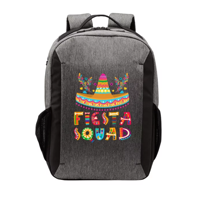 Fiesta Squad Mexican Party Cinco De Mayo Vector Backpack