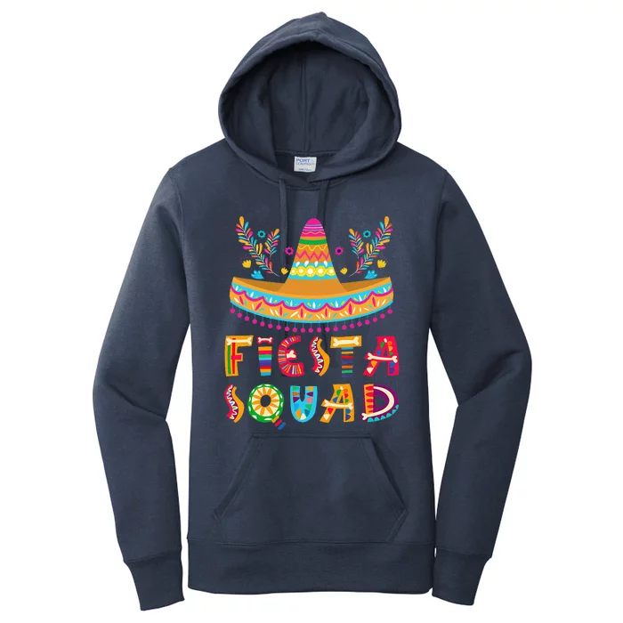 Fiesta Squad Mexican Party Cinco De Mayo Women's Pullover Hoodie