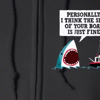 Funny Shark Movie Polite Shark Dinomike Full Zip Hoodie