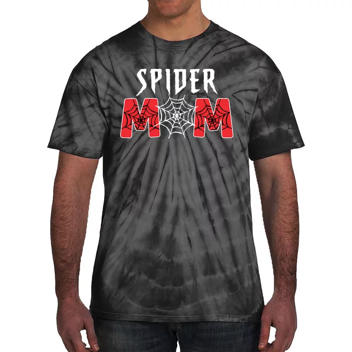 Family Spider Mom Spider Dad Matching Birthday Theme Tie-Dye T-Shirt