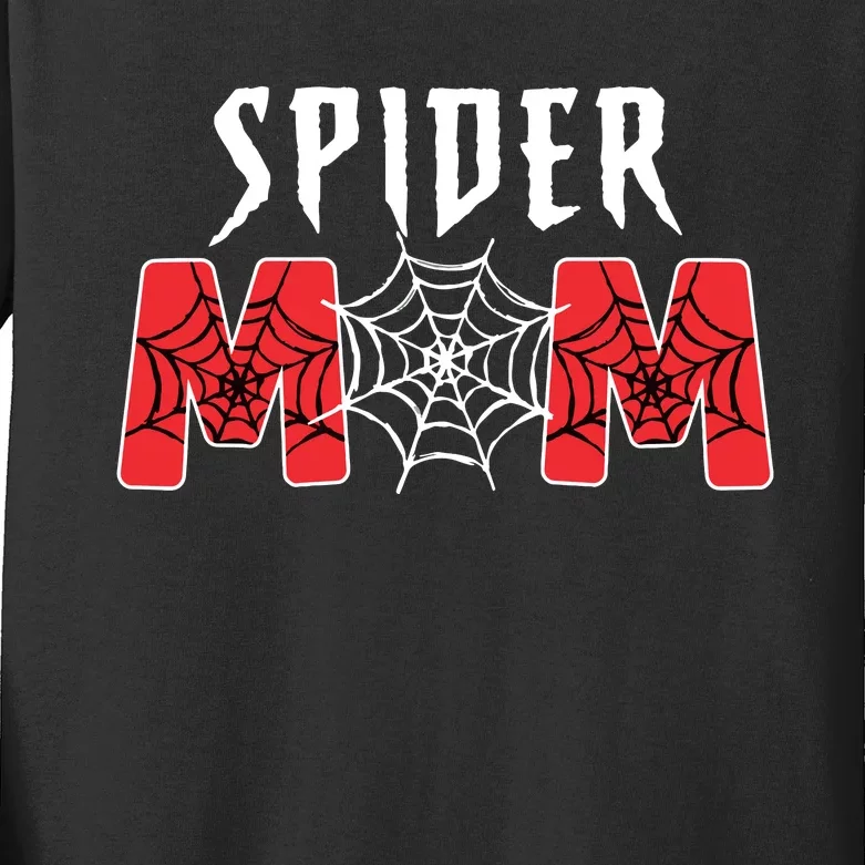 Family Spider Mom Spider Dad Matching Birthday Theme Kids Long Sleeve Shirt