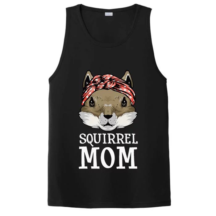 Funny Squirrel Mom Rodent Gopher Chipmunk Lover Women Performance Tank