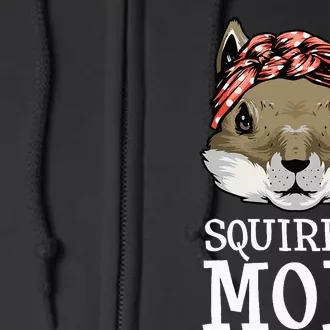 Funny Squirrel Mom Rodent Gopher Chipmunk Lover Women Full Zip Hoodie