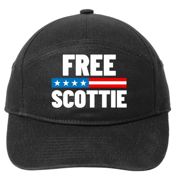 Free Scottie Mugshot 7-Panel Snapback Hat