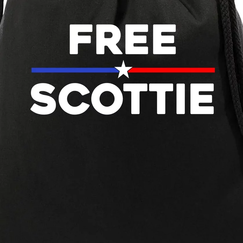 Free Scottie Mugshot Drawstring Bag