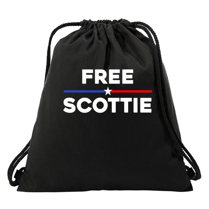 Free Scottie Mugshot Drawstring Bag