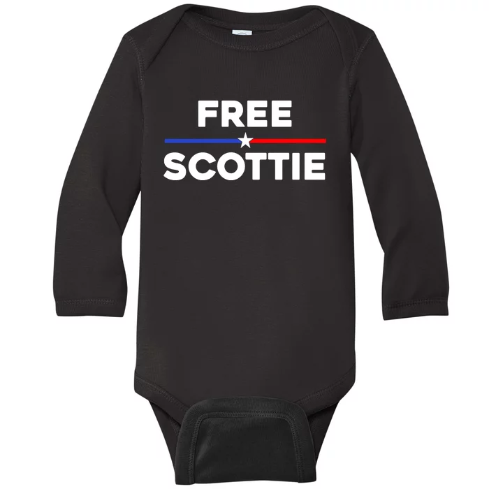 Free Scottie Mugshot Baby Long Sleeve Bodysuit