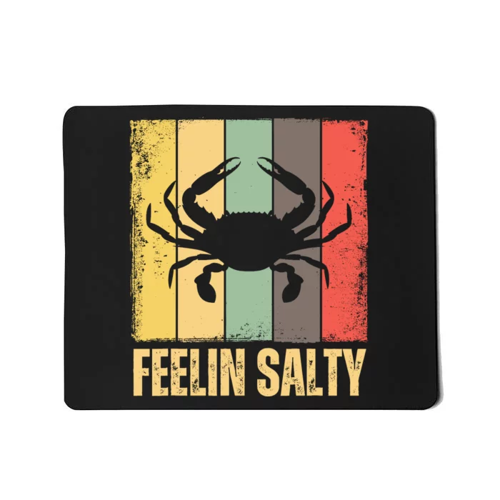 Feelin Salty Maryland Crab Retro Vintage Mousepad