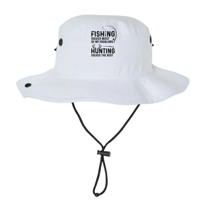 Fishing Solves Most Of My Problems Hunting Solves The Rest Legacy Cool Fit Booney Bucket Hat