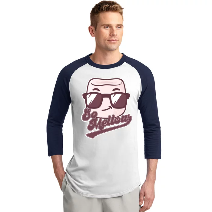 Funny So Mellow Cool Marshmallow Baseball Sleeve Shirt