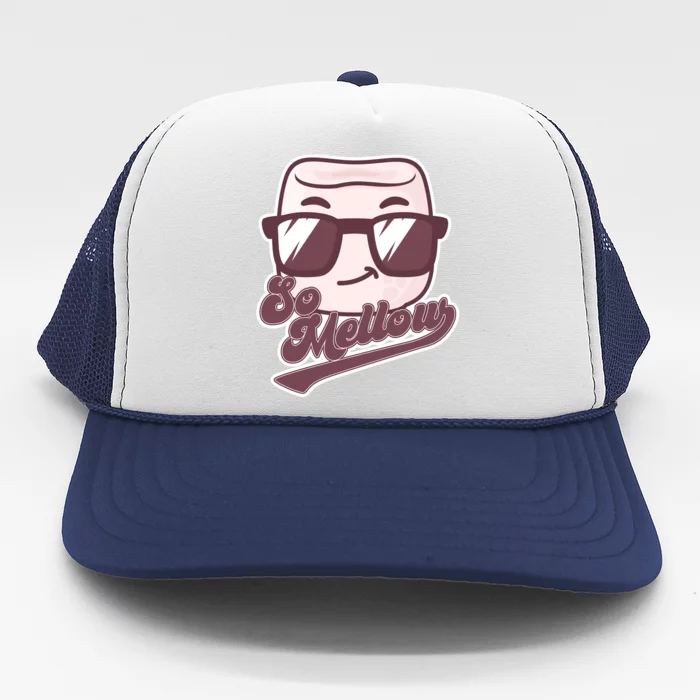 Funny So Mellow Cool Marshmallow Trucker Hat