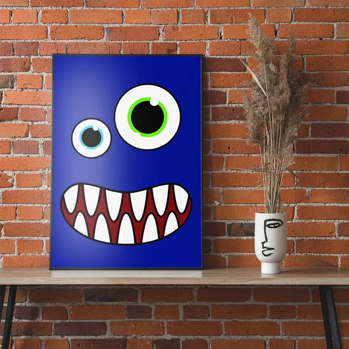 Funny Silly Monster Face Costume Birthday Party Halloween Poster