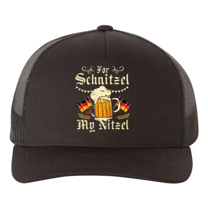 For Schnitzel My Nitzel Funny Oktoberfest Yupoong Adult 5-Panel Trucker Hat