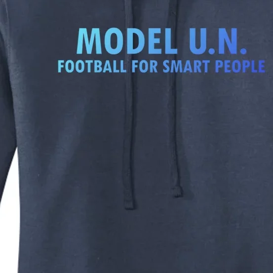 Funny Saying Model U N Gift United Nations Funny Gift Women's Pullover Hoodie