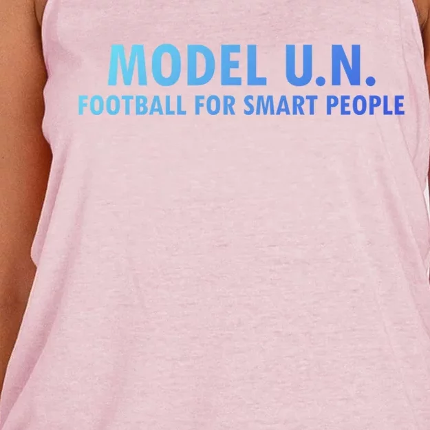 Funny Saying Model U N Gift United Nations Funny Gift Women's Knotted Racerback Tank