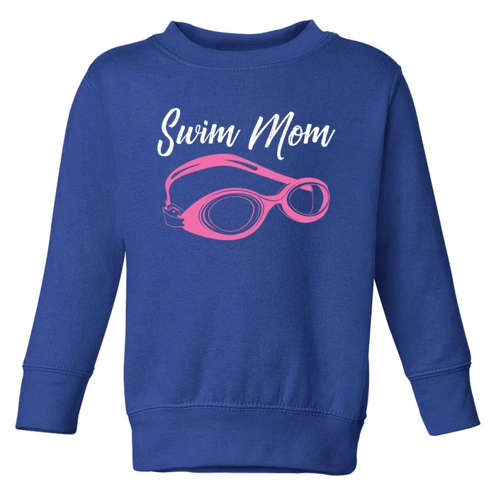 Funny Swim Mom Gift Cute Swimmer Swimming Coach Funny Gift Toddler Sweatshirt