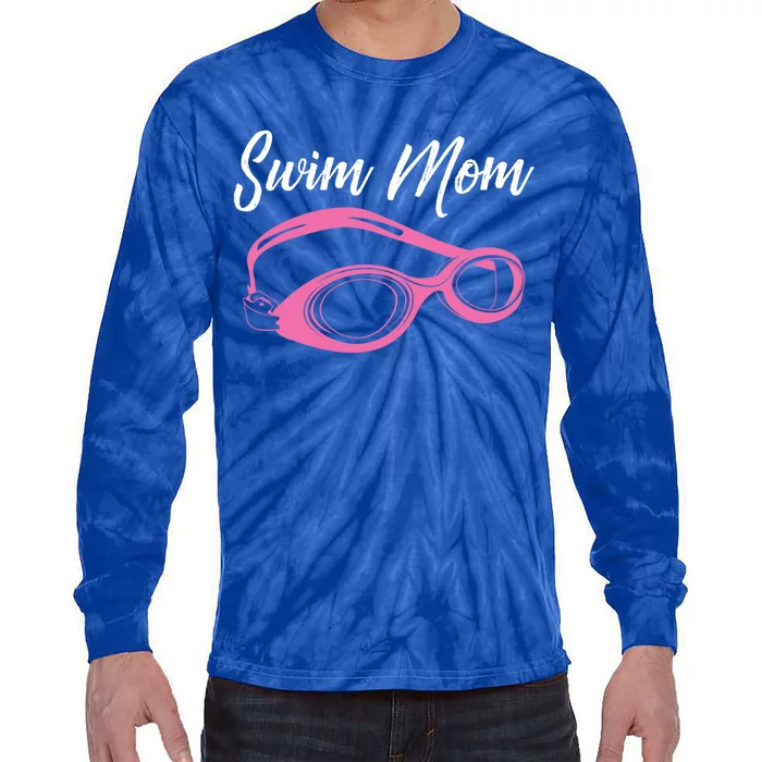 Funny Swim Mom Gift Cute Swimmer Swimming Coach Funny Gift Tie-Dye Long Sleeve Shirt