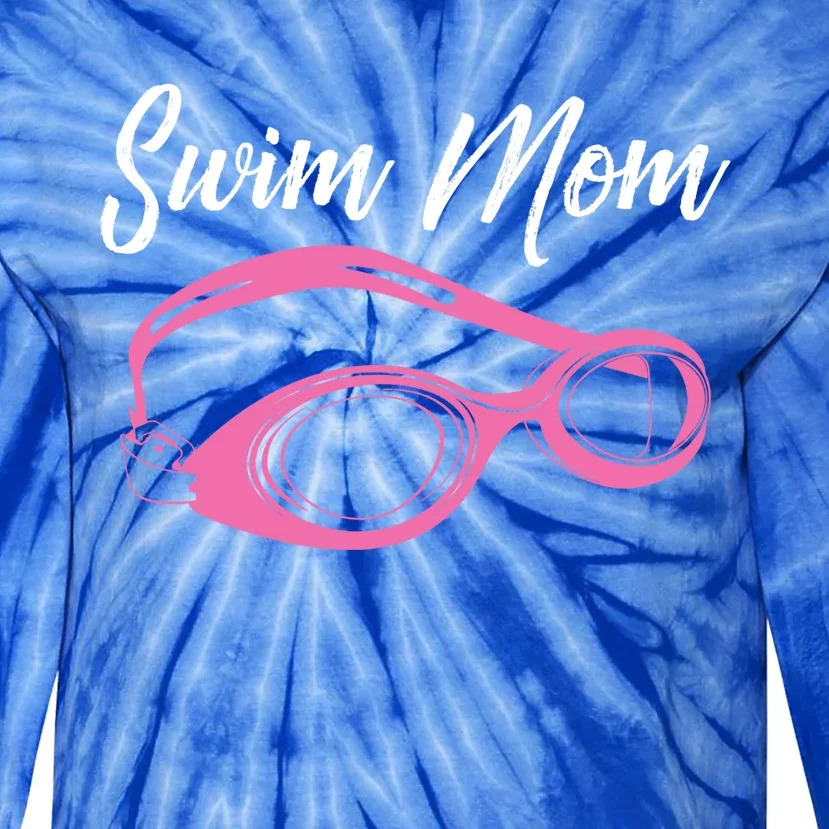 Funny Swim Mom Gift Cute Swimmer Swimming Coach Funny Gift Tie-Dye Long Sleeve Shirt