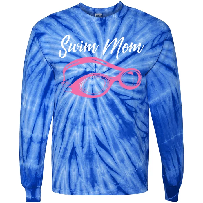 Funny Swim Mom Gift Cute Swimmer Swimming Coach Funny Gift Tie-Dye Long Sleeve Shirt