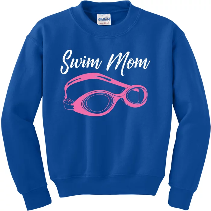 Funny Swim Mom Gift Cute Swimmer Swimming Coach Funny Gift Kids Sweatshirt