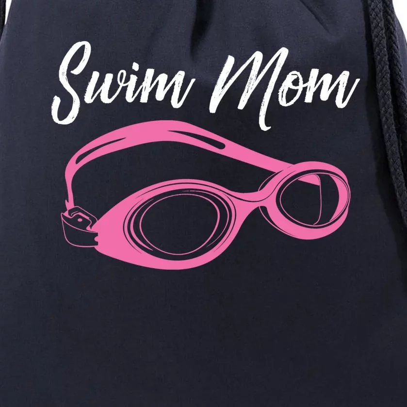 Funny Swim Mom Gift Cute Swimmer Swimming Coach Funny Gift Drawstring Bag