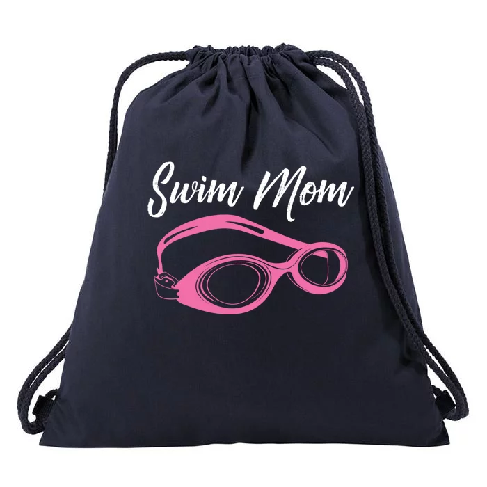 Funny Swim Mom Gift Cute Swimmer Swimming Coach Funny Gift Drawstring Bag