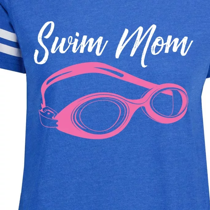 Funny Swim Mom Gift Cute Swimmer Swimming Coach Funny Gift Enza Ladies Jersey Football T-Shirt