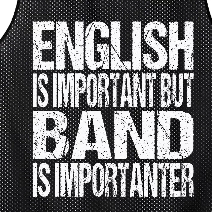 Funny School Marching Band Quote English Joke Mesh Reversible Basketball Jersey Tank