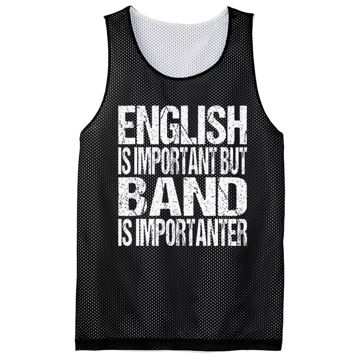 Funny School Marching Band Quote English Joke Mesh Reversible Basketball Jersey Tank