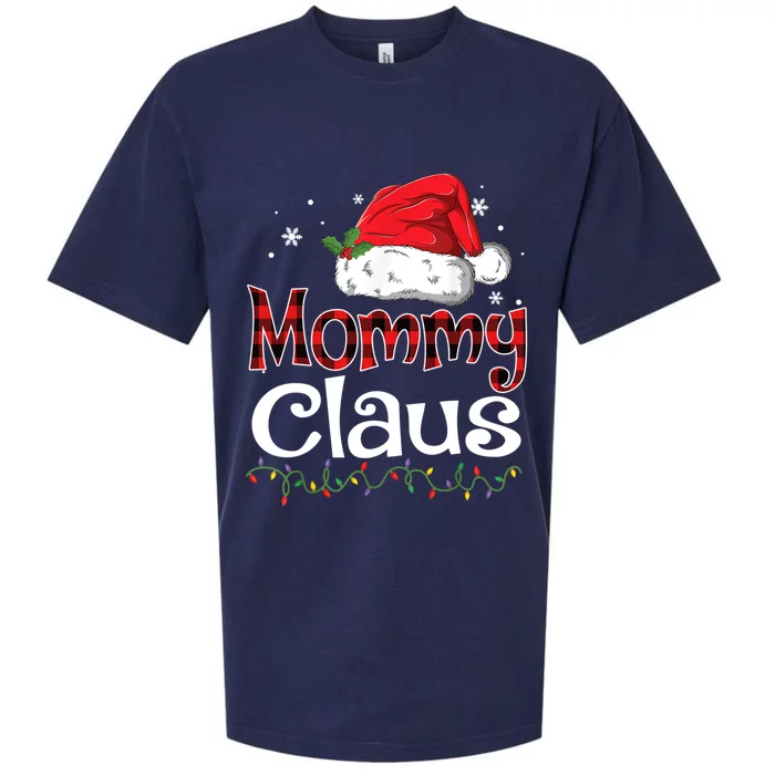 Funny Santa Mommy Claus Christmas Family Funny Gift Cool Gift Sueded Cloud Jersey T-Shirt