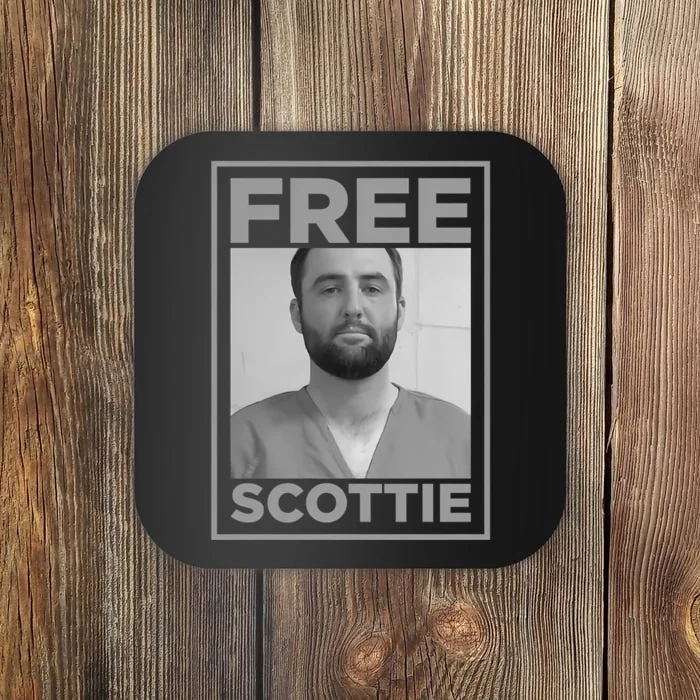 Free Scottie Mug Shot Funny Humour Coaster