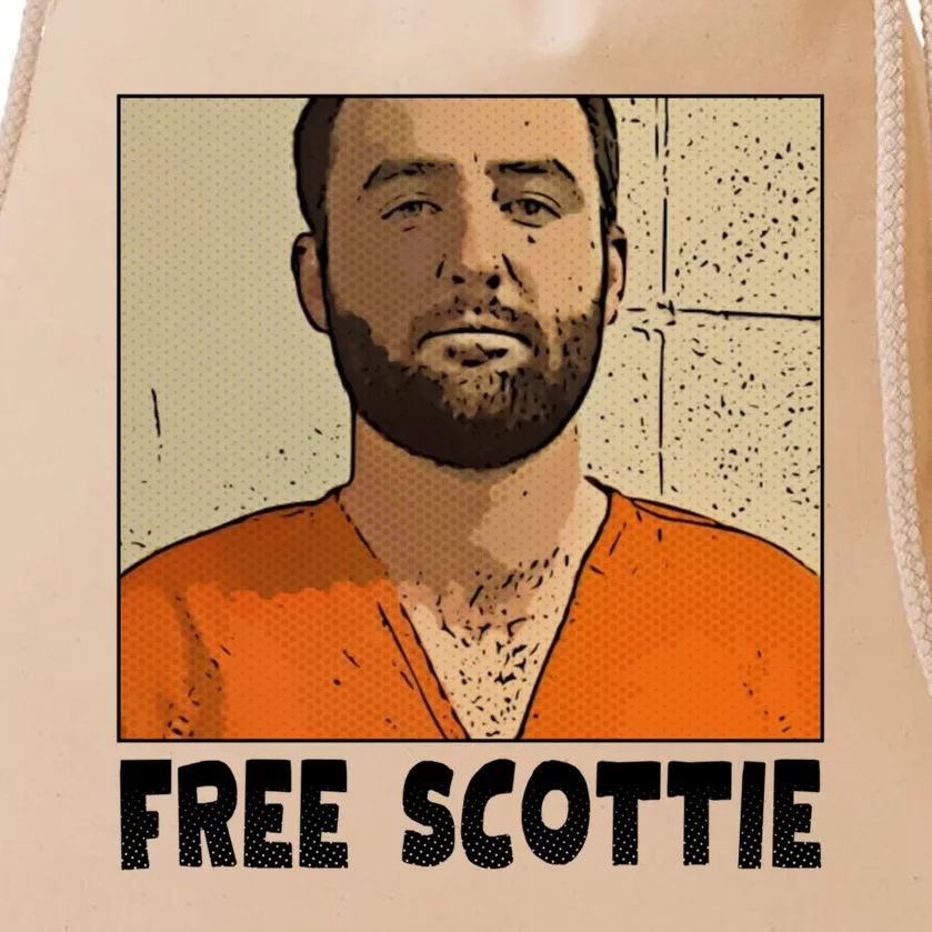 Free Scottie Mugshot Mug Shot Drawstring Bag