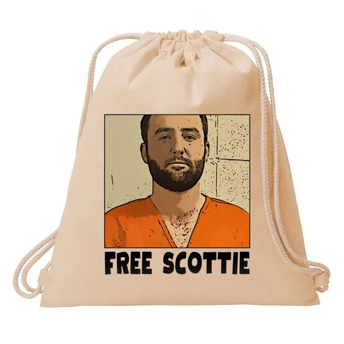 Free Scottie Mugshot Mug Shot Drawstring Bag