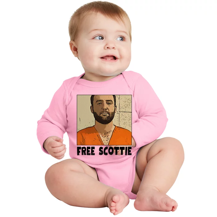 Free Scottie Mugshot Mug Shot Baby Long Sleeve Bodysuit