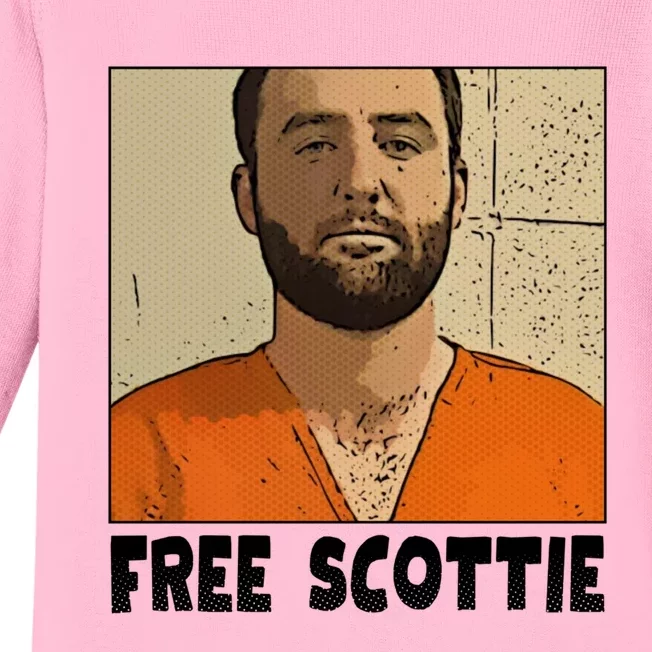 Free Scottie Mugshot Mug Shot Baby Long Sleeve Bodysuit