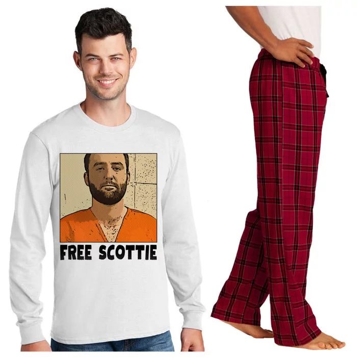 Free Scottie Mugshot Mug Shot Long Sleeve Pajama Set