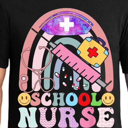 Funny School Nurse Graphic Tees Tops Back To School Pajama Set