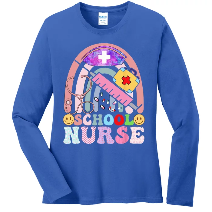 Funny School Nurse Graphic Tees Tops Back To School Ladies Long Sleeve Shirt