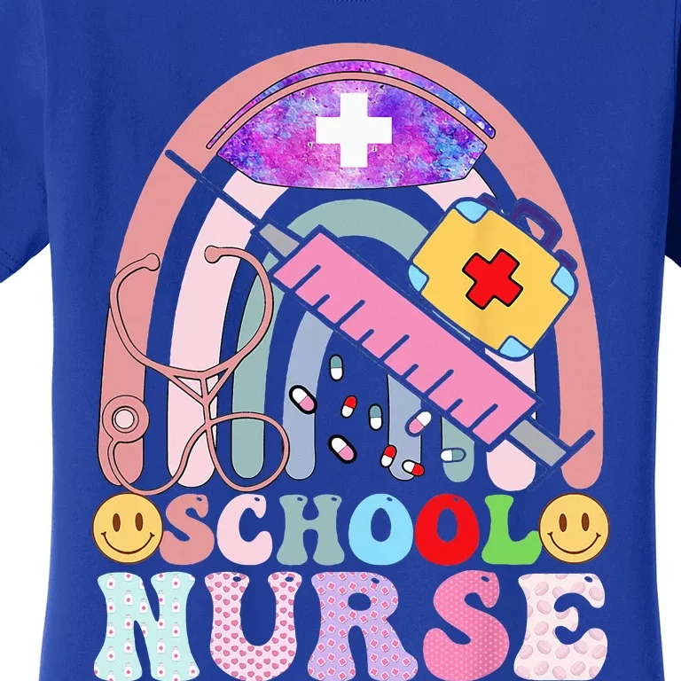 Funny School Nurse Graphic Tees Tops Back To School Women's T-Shirt