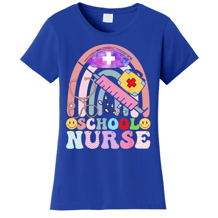 Funny School Nurse Graphic Tees Tops Back To School Women's T-Shirt