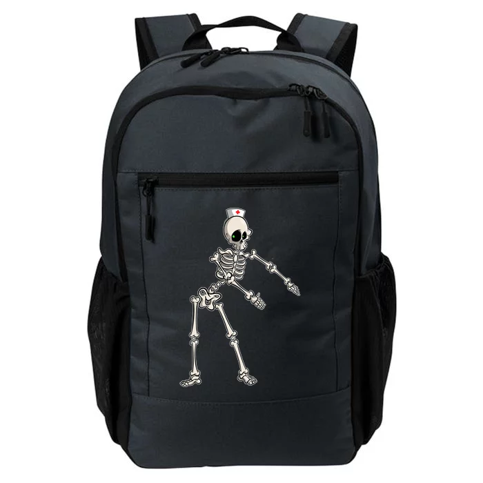 Flossing Skeleton Nurse Halloween Gift Daily Commute Backpack