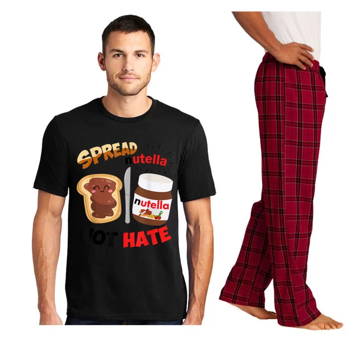 Funny Spread Nutella Not Hate Apparel Pajama Set