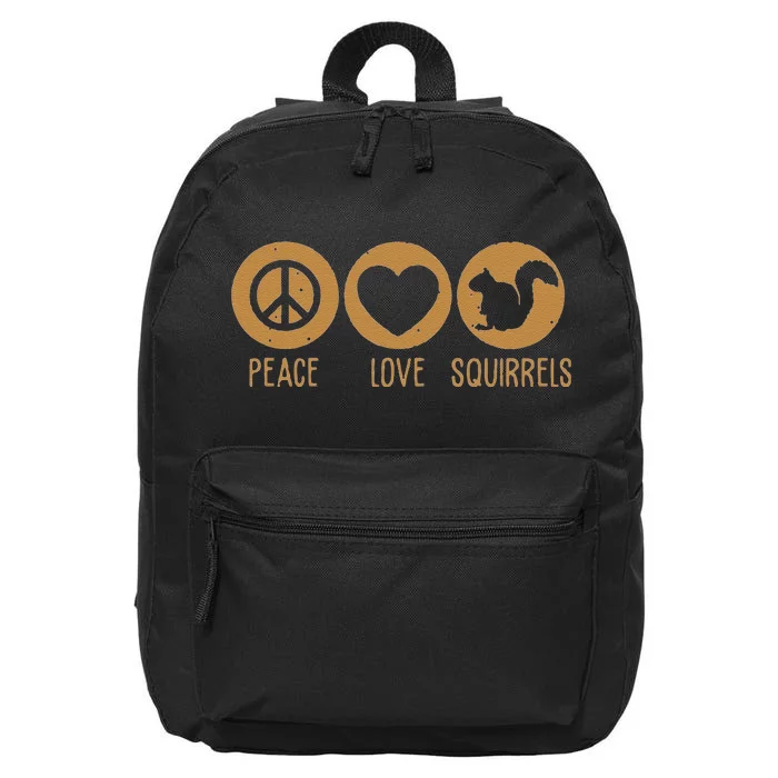 Funny Squirrel Novelty Design Squirrel Lover Cute 16 in Basic Backpack