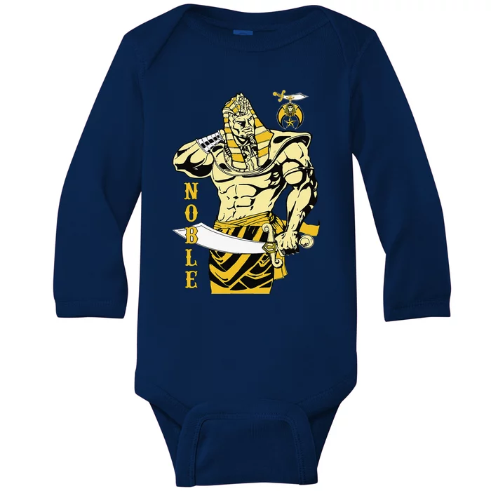 Funny Shriner Noble Pharaoh Mason PH Shriner AEAONMS Fathers Day Baby Long Sleeve Bodysuit