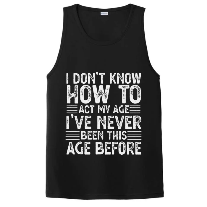 Funny Sarcastic Novelty Graphic birthday Performance Tank