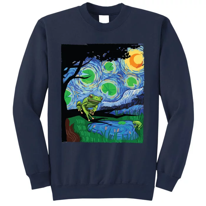 Frog, Starry Night Cat Tee, Van Gogh Frog Gift, Frog Sweatshirt