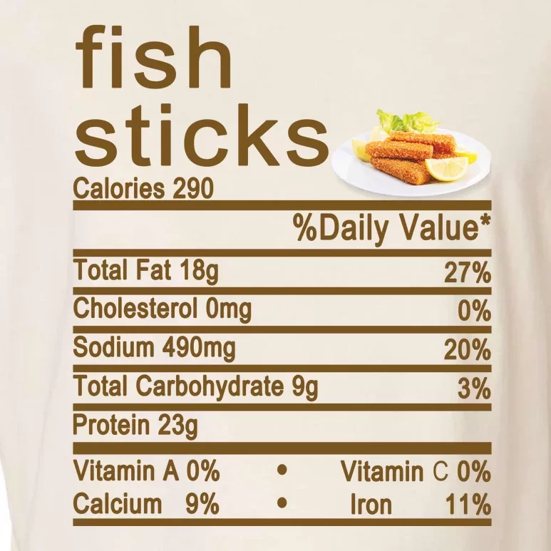 Fish Sticks Nutrition Facts Label Garment-Dyed Women's Muscle Tee