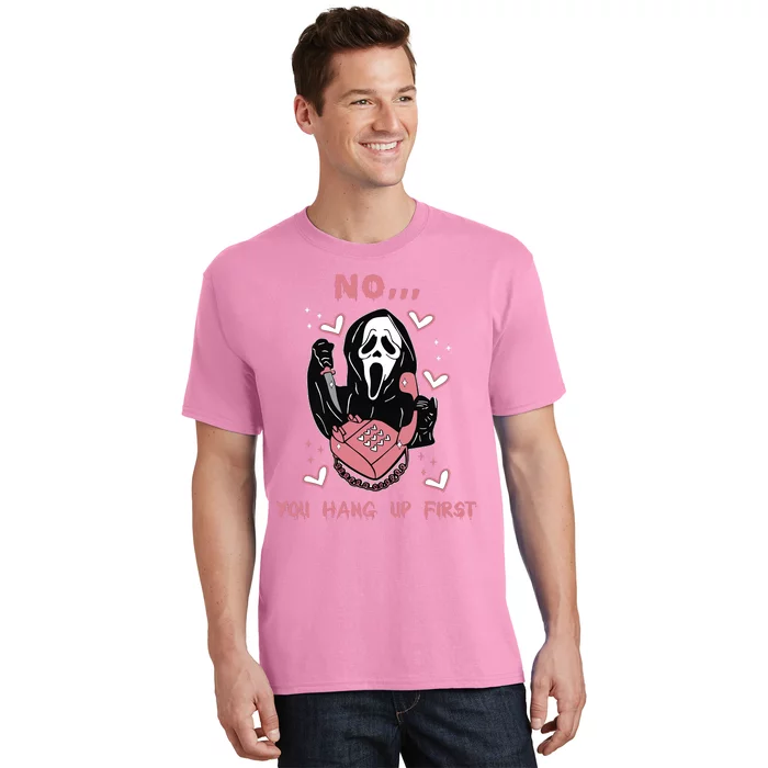 Funny Scream No You Hang Up Couple Halloween T-Shirt