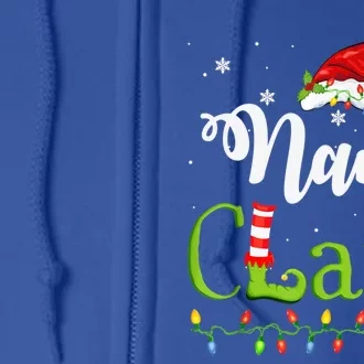 Funny Santa Nana Claus Christmas Matching Family Cute Gift Full Zip Hoodie