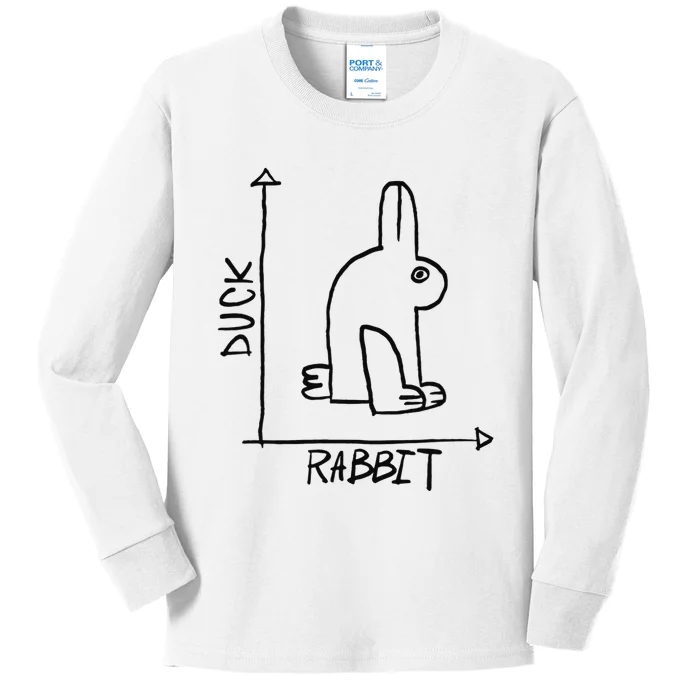 Funny Science Nerd Duck Rabbit Physics Math Geek Kids Long Sleeve Shirt